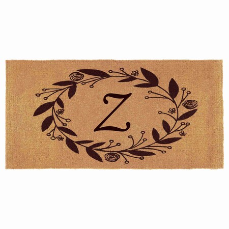 Monogram Door Mat, Coir, Black, Natural, 36 in W x 72 in L